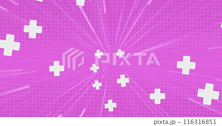 Image of crosses on pink background Image of crosses on pink background 116316851