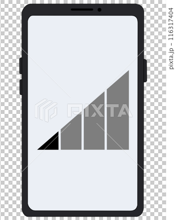 Antenna 2 (radio signal 1) displayed inside a smartphone (black) Antenna 2 (radio signal 1) displayed inside a smartphone (black) 116317404