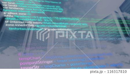 Image of data processing over computer servers 116317810