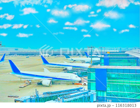 空港と飛行機 空港と飛行機 116318013