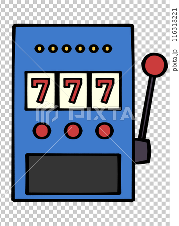 シンプルなスロットマシーンのイラスト素材のイラスト素材 [116318221
