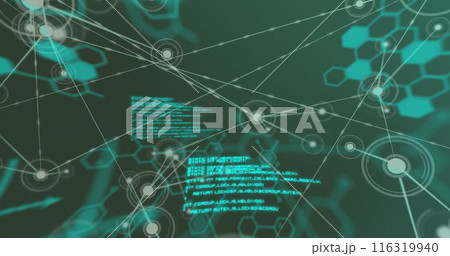 Image of connections and scientific data processing 116319940