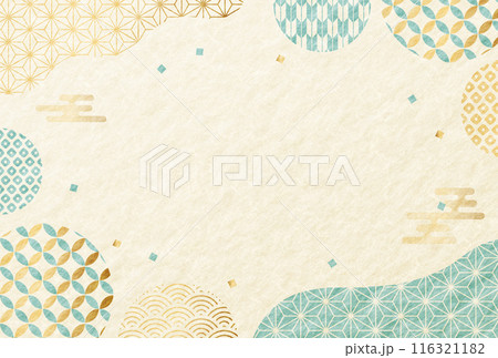夏・お中元 特集　和柄　和紙　背景 116321182