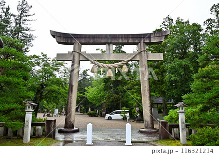 越中一宮　高瀬神社　鳥居 116321214