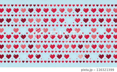 可愛いハートの背景素材 可愛いハートの背景素材 116321399