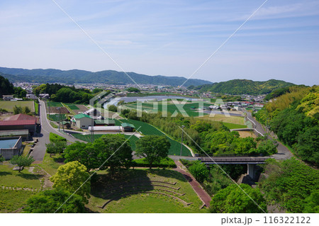 兵庫県淡路島 大日ダムから阿万・賀集方面を望む 兵庫県淡路島 大日ダムから阿万・賀集方面を望む 116322122