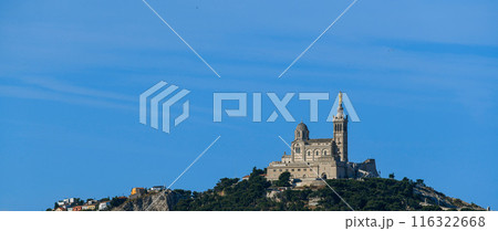 Marseille aerial panoramic view. Marseille is the second largest city of France. 116322668