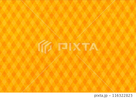 フェルト素材オレンジ格子柄 116322823