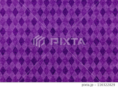 フェルト素材紫格子柄 116322829