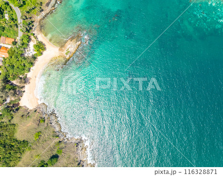 Amazing seascape view seashore and waves crashing on rocks,Aerial view beautiful sea in Phuket island Thailand Amazing seascape view seashore and waves crashing on rocks,Aerial view beautiful sea in Phuket island Thailand 116328871
