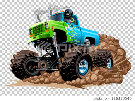 Cartoon Monster Truck Cartoon Monster Truck 116330540