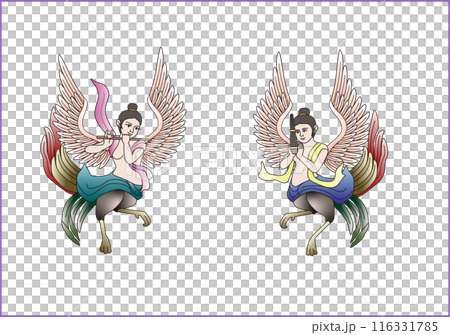 Garyobinka, a beautiful gagaku bird Garyobinka, a beautiful gagaku bird 116331785