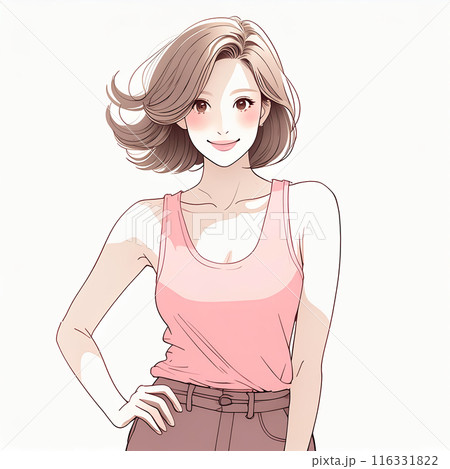 女性・女の子のイラスト素材　 116331822