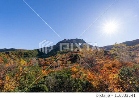 紅葉の那須岳 116332341