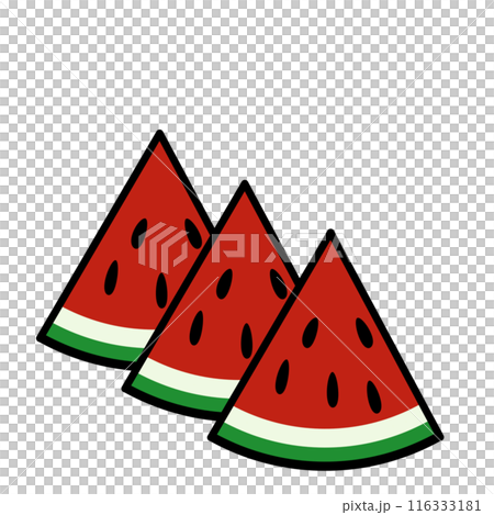 スイカのイラスト 116333181