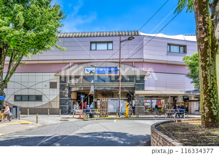 東京都世田谷区の都市風景 梅ヶ丘駅 東京都世田谷区の都市風景 梅ヶ丘駅 116334377