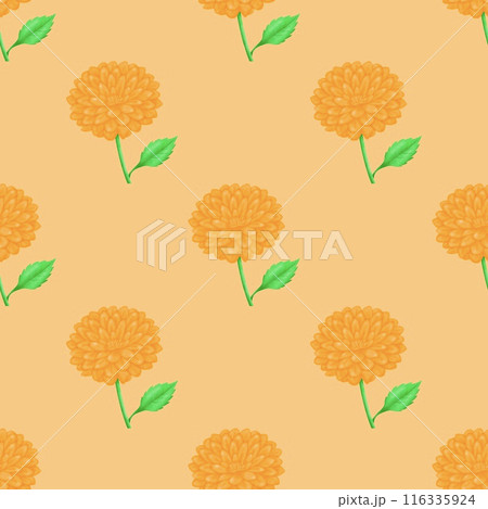 seamless pattern with yellow tulips seamless pattern with yellow tulips 116335924