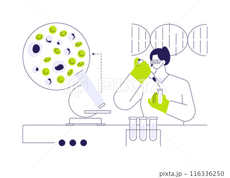Blood disorder diagnosis abstract concept vector illustration. 116336250