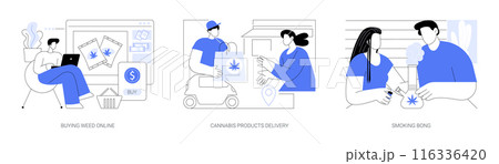 Cannabis products isolated cartoon vector illustrations se Cannabis products isolated cartoon vector illustrations se 116336420