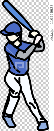 Batter form illustration Batter form illustration 116336628