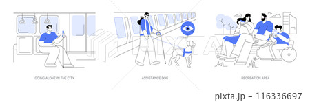 Accessible city isolated cartoon vector illustrations se Accessible city isolated cartoon vector illustrations se 116336697