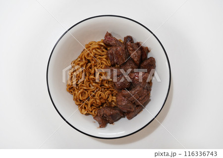 Chapaguri with Steak from the movie 'Parasite' 116336743