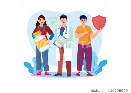 Couple watching live television Illustration concept 116336940