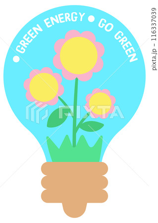 Kid hand drawn cute ecology world earth day elements green energy 116337039