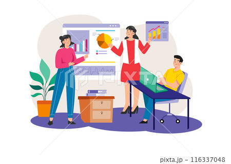Team Discussing About Business Grow Team Discussing About Business Grow 116337048