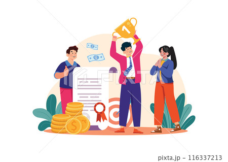 Business Activities Illustration concept. Flat illustration isolated on white background Business Activities Illustration concept. Flat illustration isolated on white background 116337213