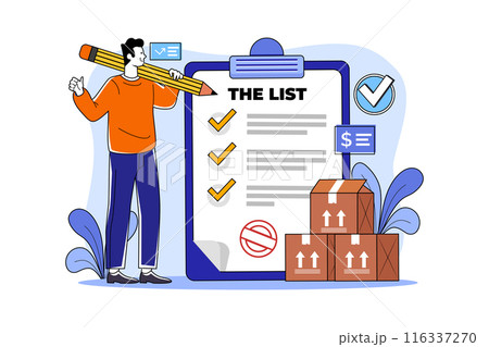 Shopping Online Illustration concept. Flat illustration isolated on white background 116337270