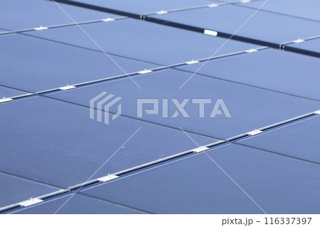 太陽の光で未来を照らす　太陽光パネル 116337397
