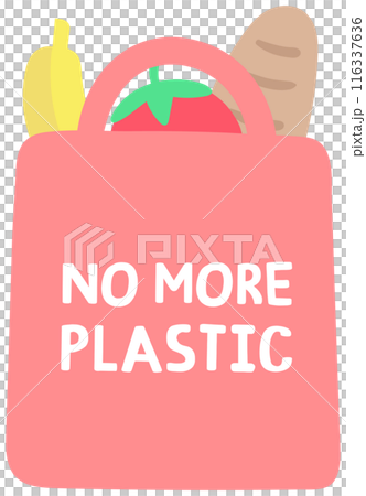 Kid hand drawn cute ecology world earth day element no more plastic 116337636