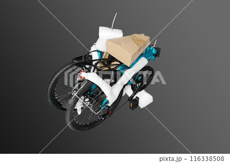 Folding bike in a package. 116338508