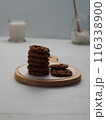 Closeup of a group of assorted cookies. Chocolate chip 116338900