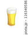 グラスに注がれたビール 116340586