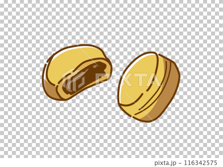 Imagawayaki and Obanyaki hand-painted 116342575