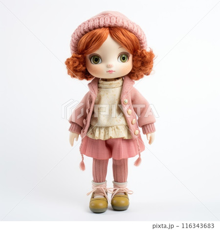 The timeless doll isolate on a white background : a beloved toy and keepsake, representing innocence and creativity, capturing the essence of tradition and the magic of play. The timeless doll isolate on a white background : a beloved toy and keepsake, representing innocence and creativity, capturing the essence of tradition and the magic of play. 116343683