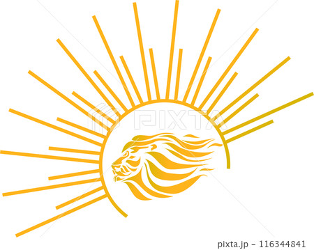 太陽とライオンのマーク 116344841