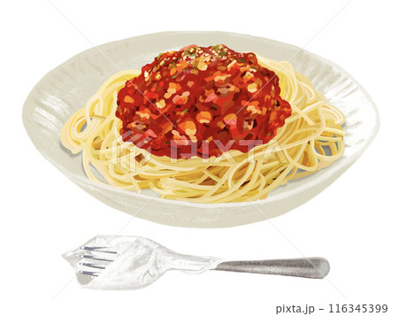 ミートソースパスタ(フォーク付き) ミートソースパスタ(フォーク付き) 116345399