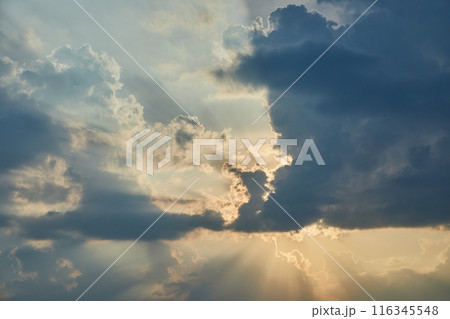 Sunset sky with clouds 116345548