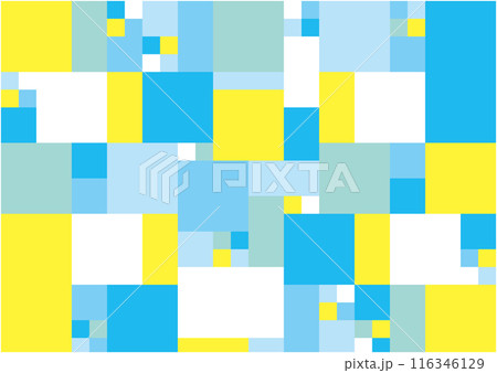 夏をイメージした明るくカラフルなタイル柄の背景 夏をイメージした明るくカラフルなタイル柄の背景 116346129
