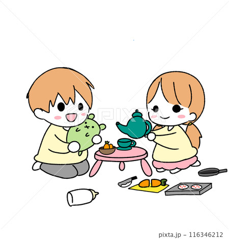 園児男女（おままごと） 116346212