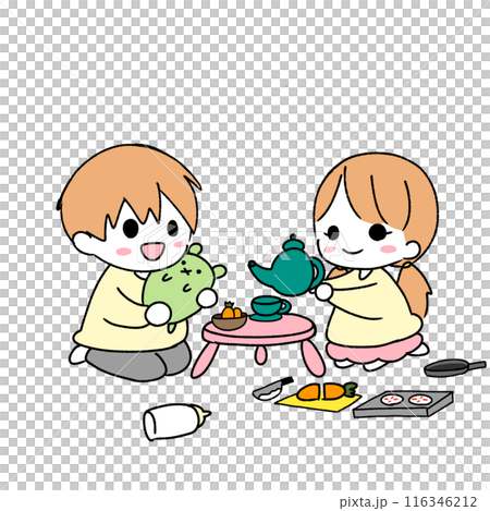 園児男女（おままごと） 116346212