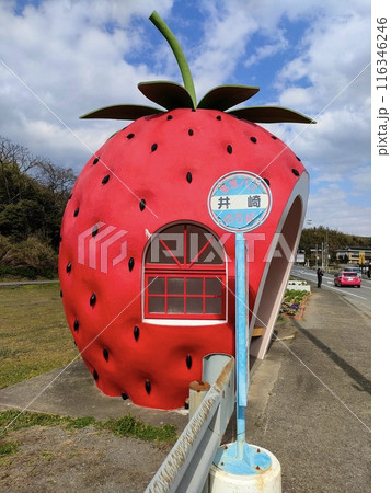 【長崎】イチゴのフルーツバス停 【長崎】イチゴのフルーツバス停 116346246