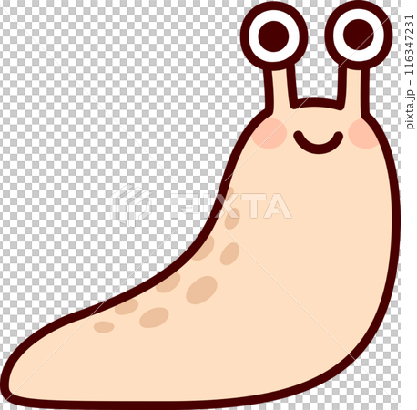 Cute cartoon slug drawingのイラスト素材 [116347231] - PIXTA