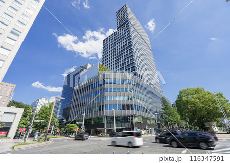名古屋市 中区 栄 都市風景　広小路久屋東交差点　中日ビル 116347591