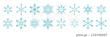 雪　クリスマス　冬　光　アイコン 116348997