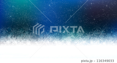 雪　クリスマス　冬　光　背景 116349033