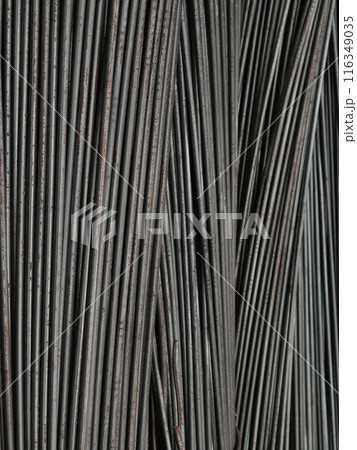 Background of metal bars at the construction warehouse Background of metal bars at the construction warehouse 116349035